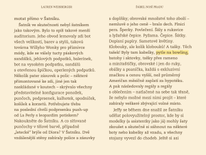 Ďábel nosí Pradu - úryvek