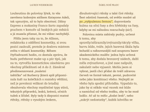 Ďábel nosí Pradu - úryvek 2